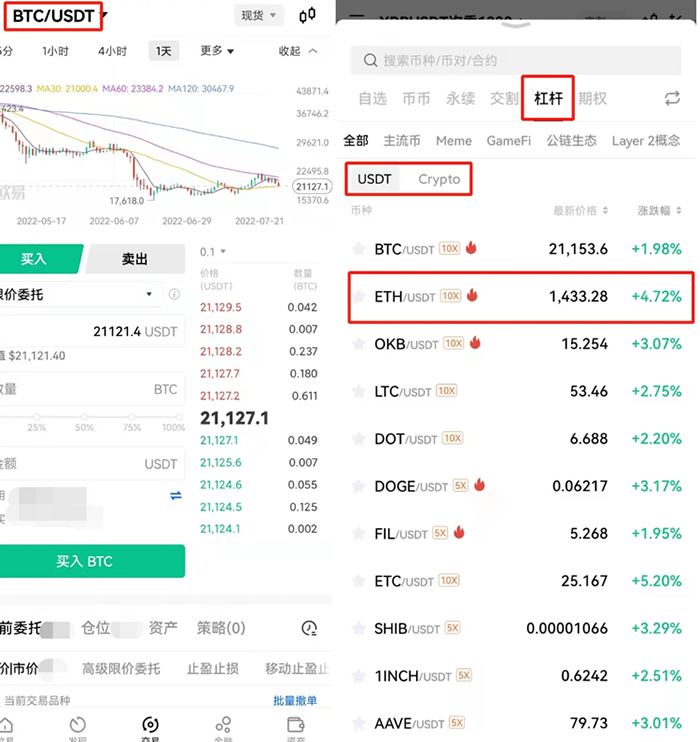 欧易如何进行币币杠杆交易欧易进行币币杠杆交易操作教程